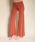 240GSM BAMBOO CLASSIC PALAZZO PANTS RUST S by Fabina | Fleurcouture
