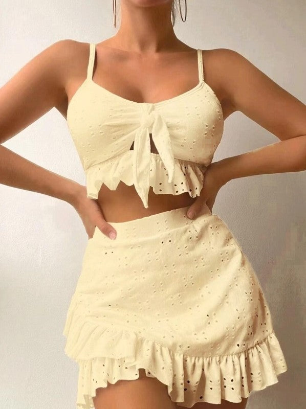 3 piece swimsuit and cover up set by Miss Sparkling | Fleurcouture