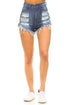 Aby High Rise Short in Dark Denim Dark Wash s by GJG Denim | Fleurcouture