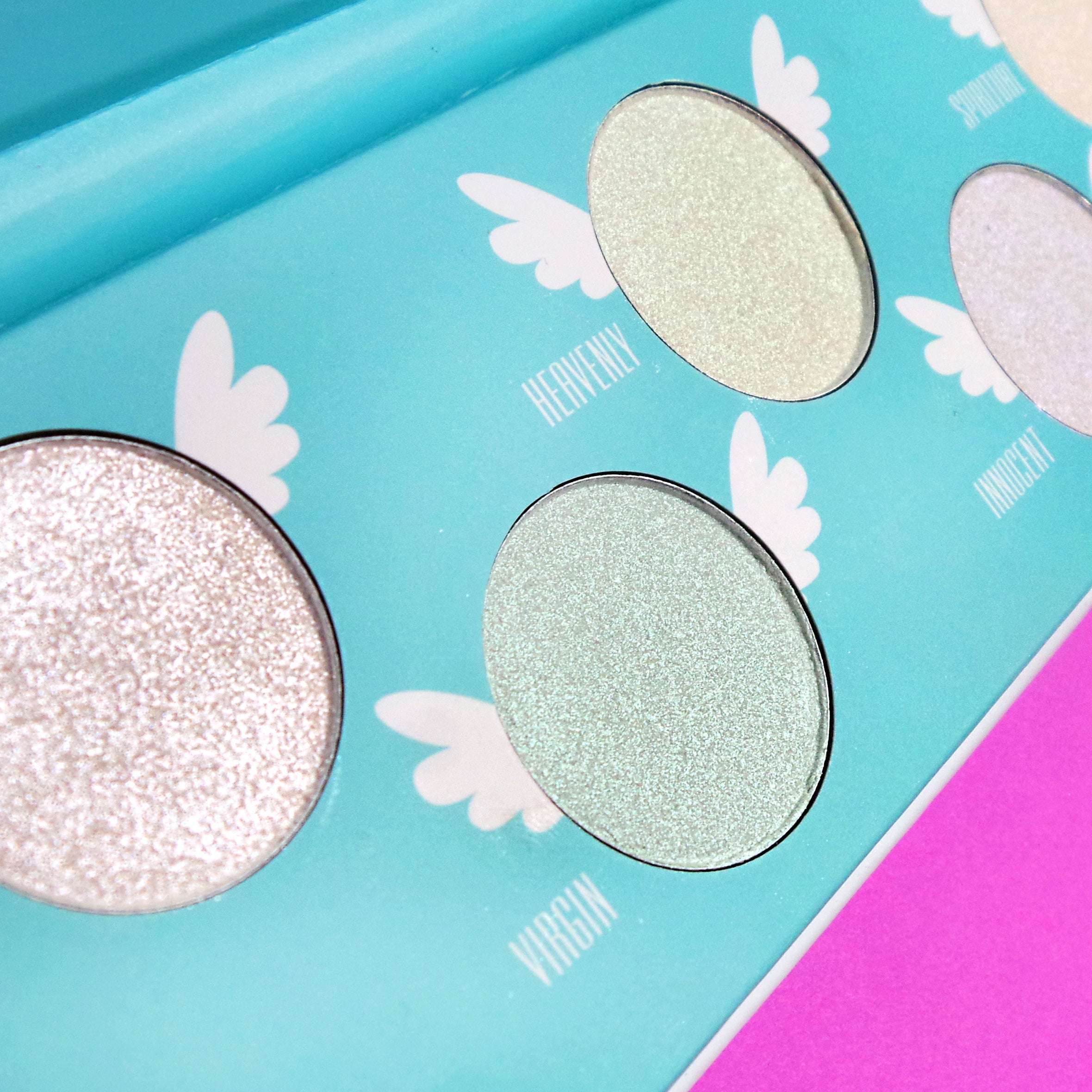 Angelic Glow Highlighter and Eyeshadow Palette Face by Rude Cosmetics | Fleurcouture