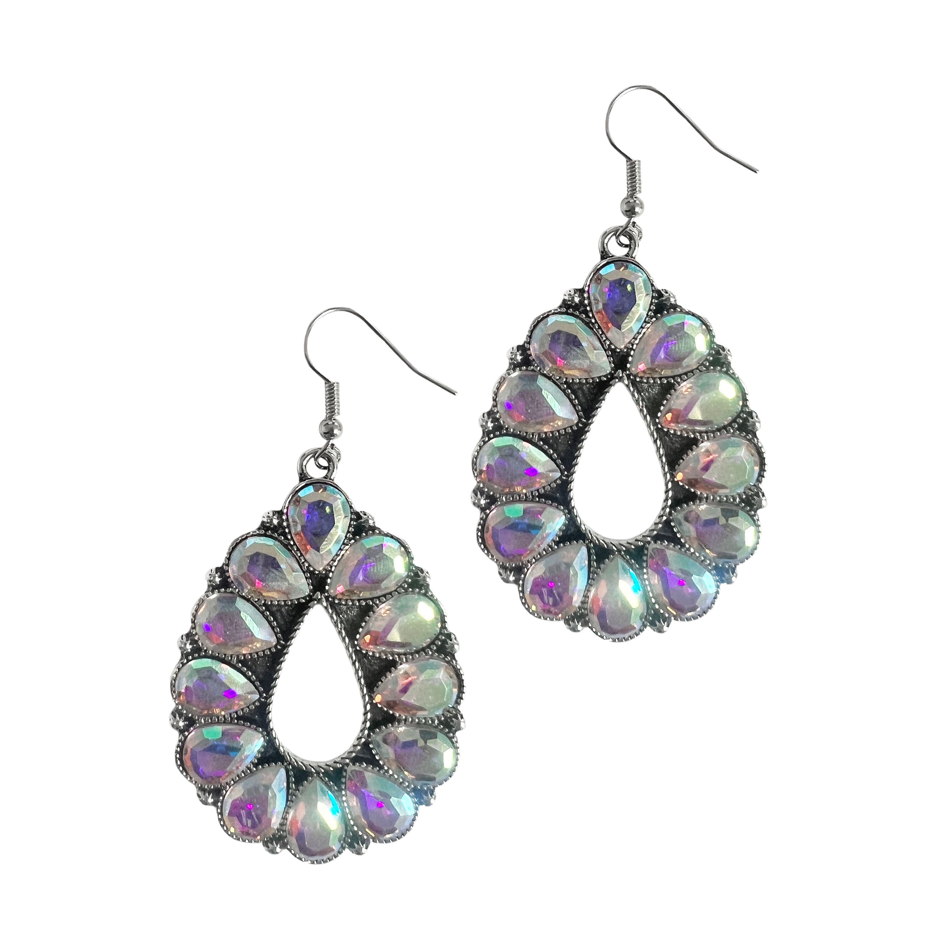 Aurora Borealis Drop Earrings Aurora Borealis One Size Earrings by Grace & Emma | Fleurcouture