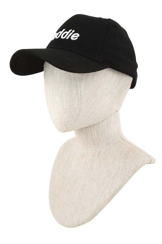 BADDIE Embroidery Cotton Cap OS by ICCO ACCESSORIES | Fleurcouture