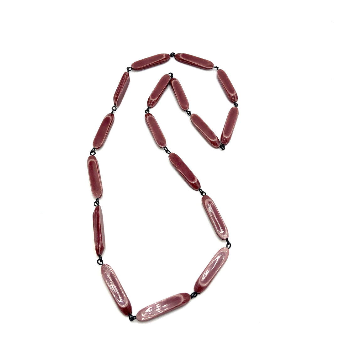 Bamboo Carmen Necklace Redwood Carmen Necklace by Leetie Lovendale | Fleurcouture