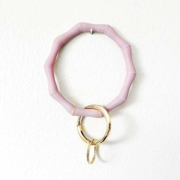 Bamboo Key Chain Blush OS by ClaudiaG Collection | Fleurcouture