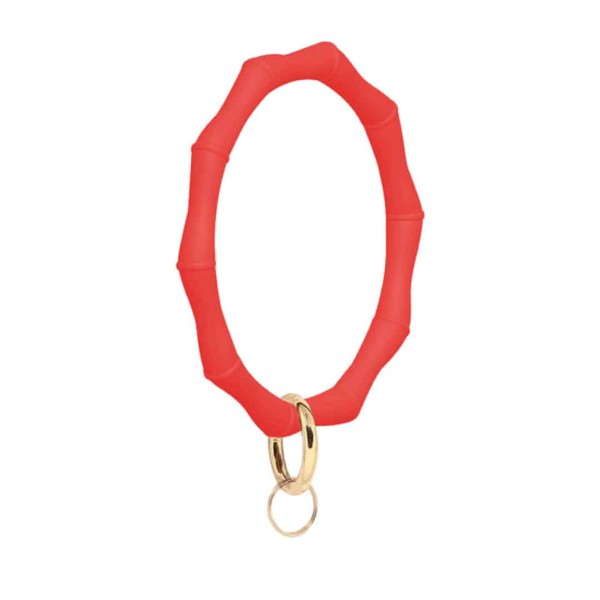 Bamboo Key Chain Red OS by ClaudiaG Collection | Fleurcouture