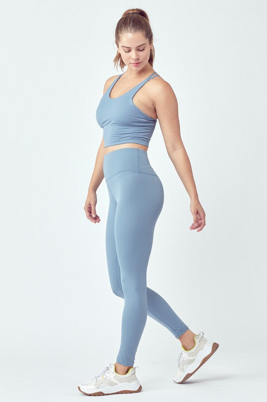 Basic Seamless Activewear Set 6823+6745 Blush L by OTOS Active | Fleurcouture