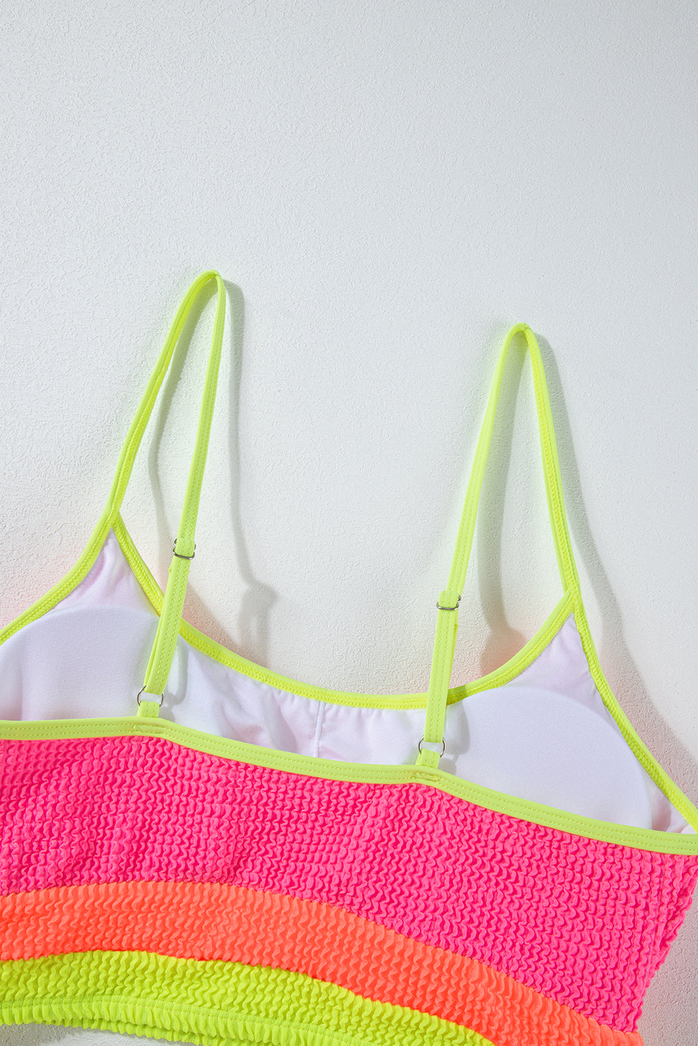 Beau Blue Color Block High Waisted Sexy Bikini Set 95%Polyester+5%Elastane Swimwear/High Waisted Swimsuit by Fleurcouture | Fleurcouture