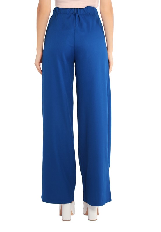 Belted Tie Wide Leg Pants by Rag Company | Fleurcouture
