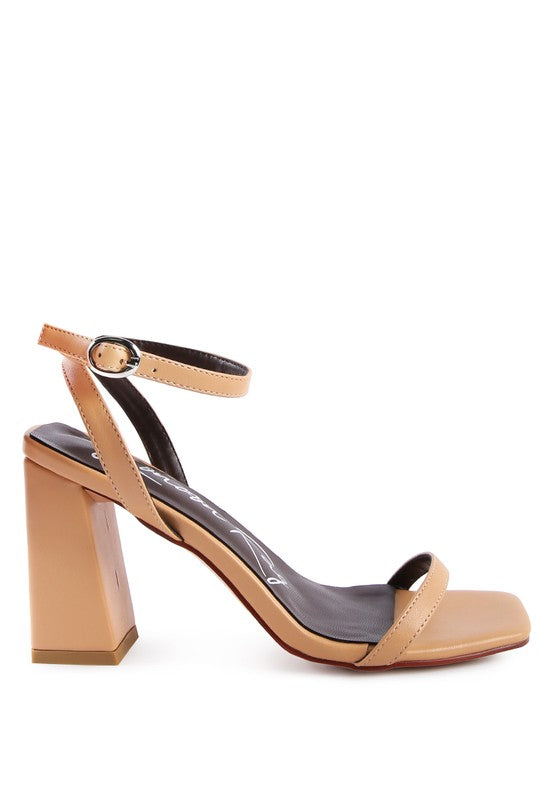 Block Heel Ankle Strap Sandals by Rag Company | Fleurcouture