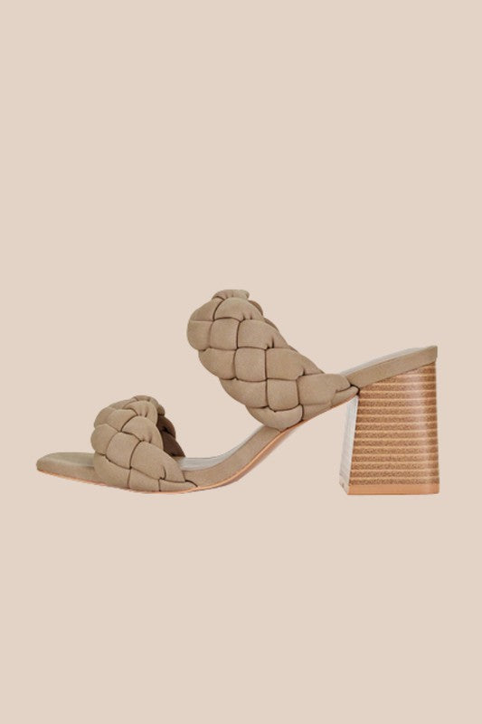 BUGGY-HIGH HEELS MULES TAUPE by Let&