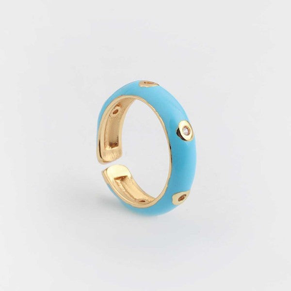 Caterpillar Ring Blue OS by ClaudiaG Collection | Fleurcouture