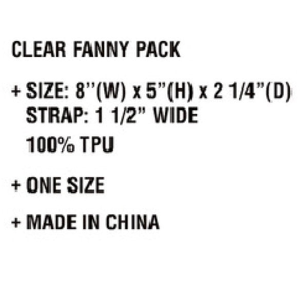 CC Clear Stadium Belt Bag Fanny Pack OS by Truly Contagious | Fleurcouture