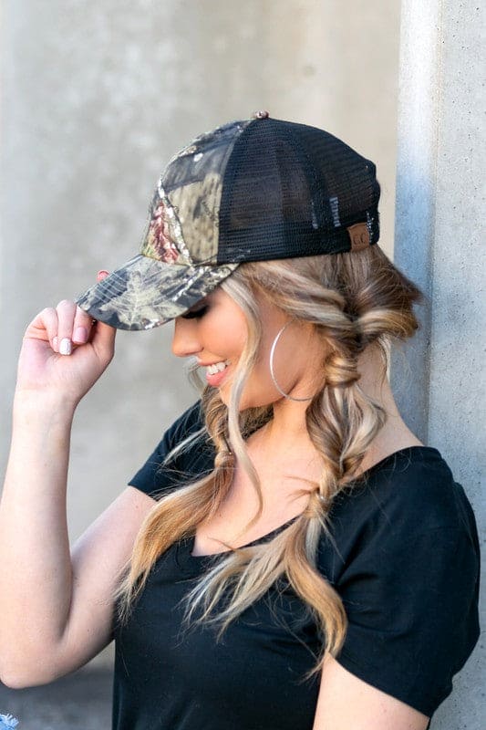 CC Mossy Oak Baseball Cap Hat Mini Break-Up Country OneSize by Aili&