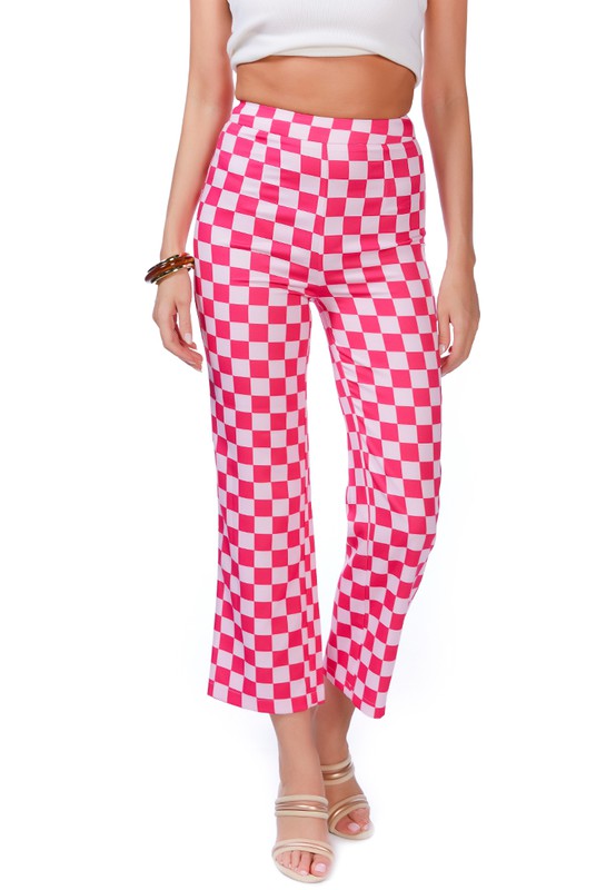 Checkerboard Culottes Pants by Rag Company | Fleurcouture