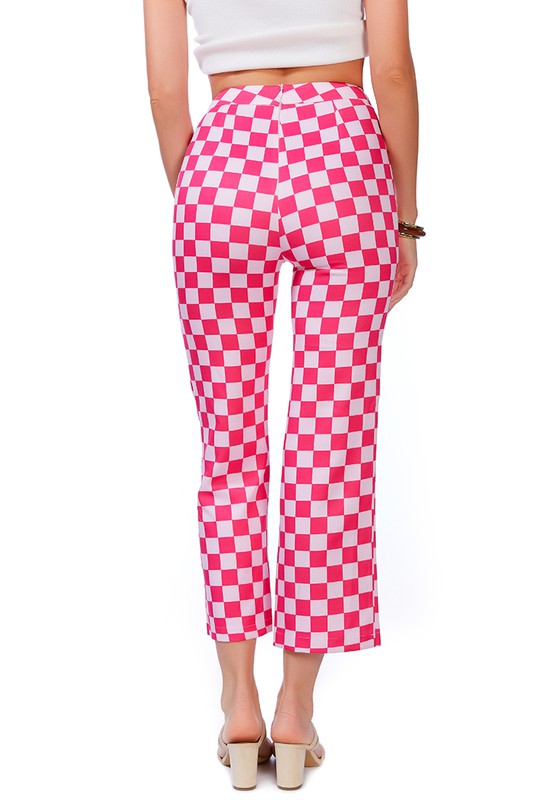 Checkerboard Culottes Pants by Rag Company | Fleurcouture