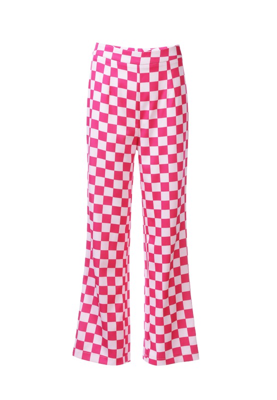 Checkerboard Culottes Pants by Rag Company | Fleurcouture