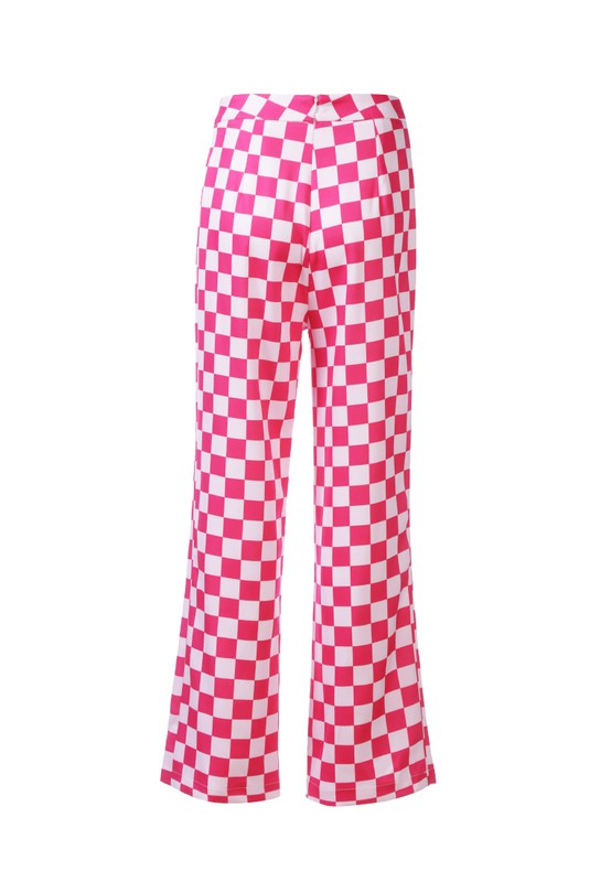 Checkerboard Culottes Pants by Rag Company | Fleurcouture