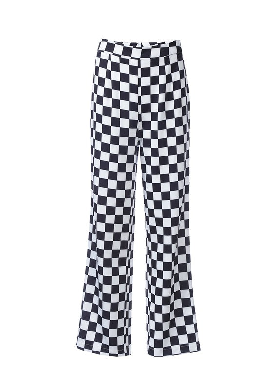 Checkerboard Culottes Pants by Rag Company | Fleurcouture