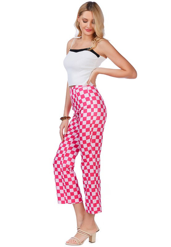 Checkerboard Culottes Pants by Rag Company | Fleurcouture