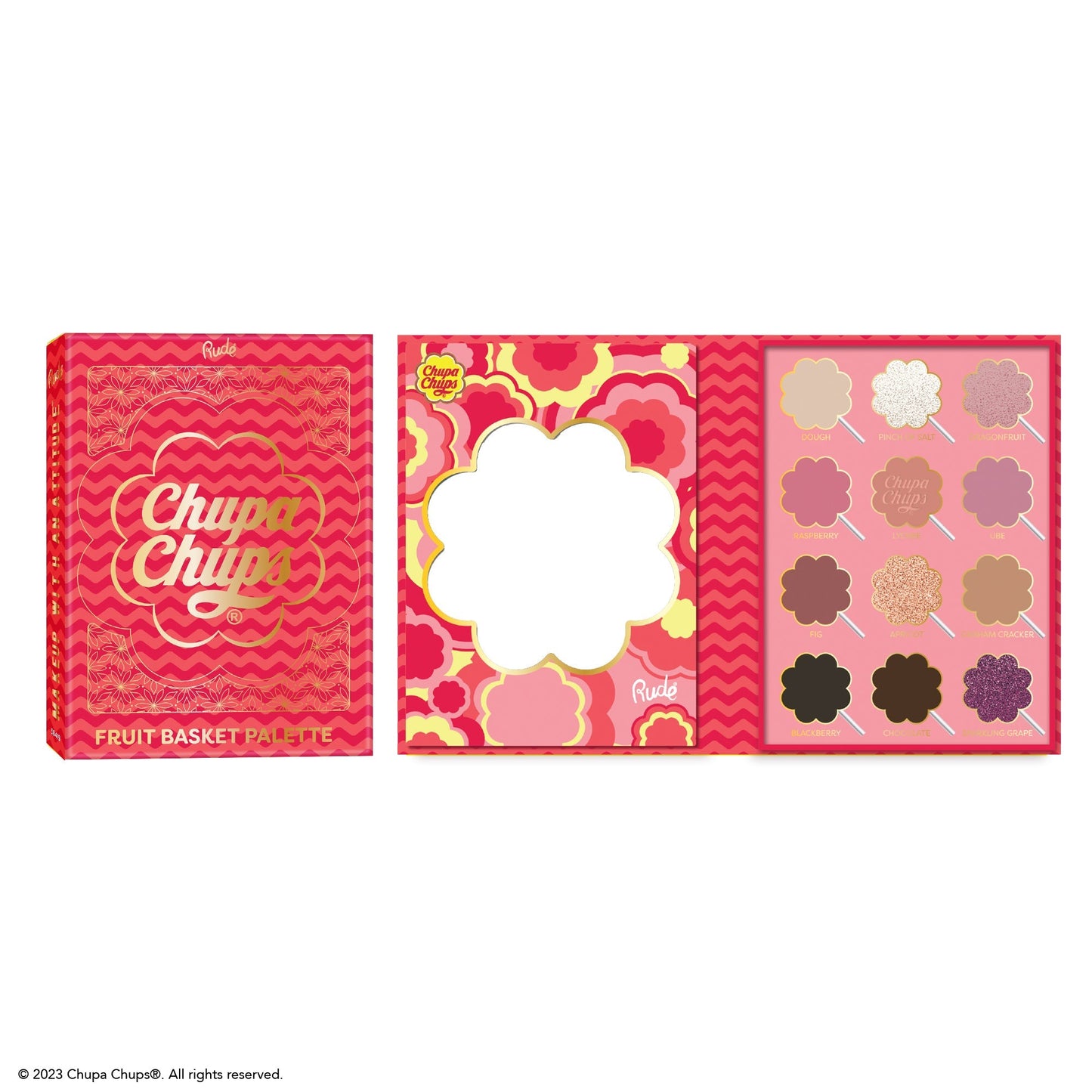 Chupa Chups Fruit Basket 12 Color Palette Eyeshadow Palette by Rude Cosmetics | Fleurcouture