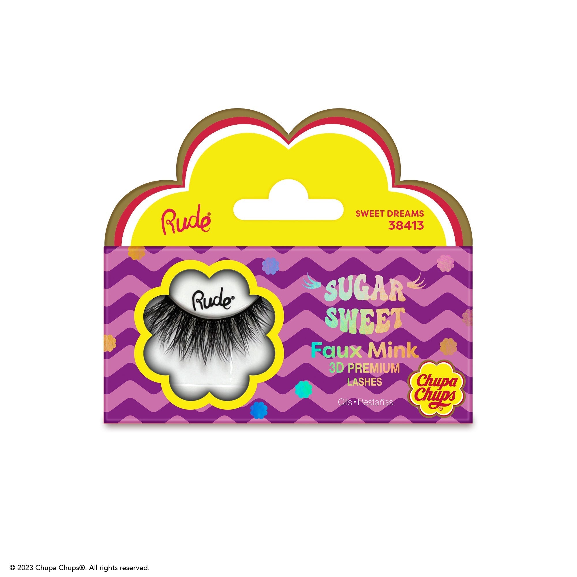 Chupa Chups Sugar Sweet Faux Mink Lashes False Eyelashes by Rude Cosmetics | Fleurcouture