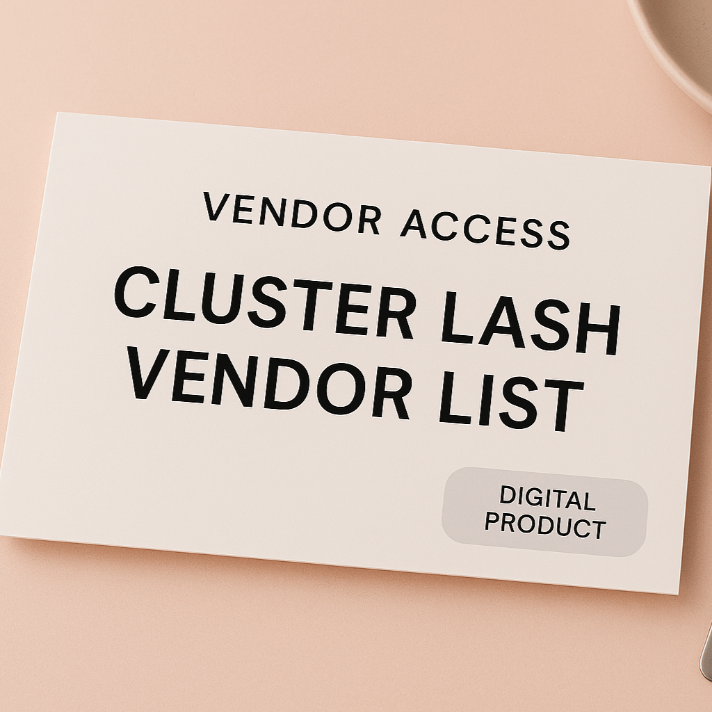 Cluster Lash Vendor Plug – Digital Product