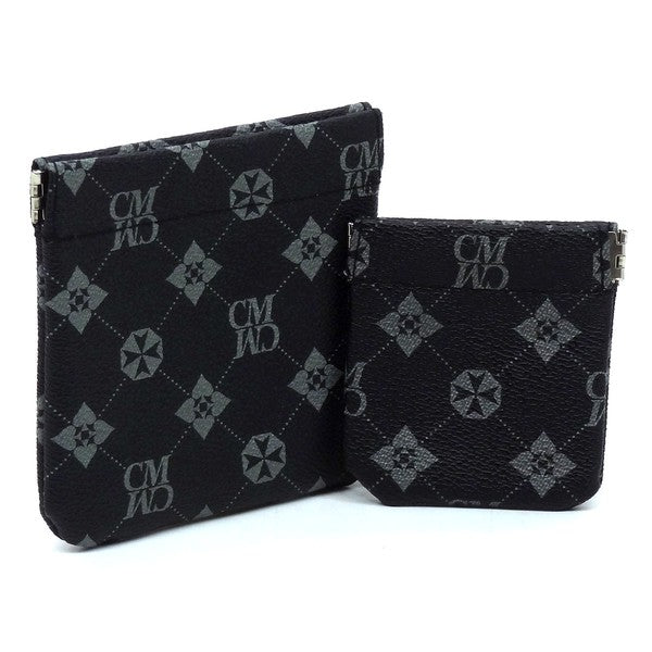 CM Monogram Spring Zip 2-in-1 Coin Purse one by Fashion World | Fleurcouture