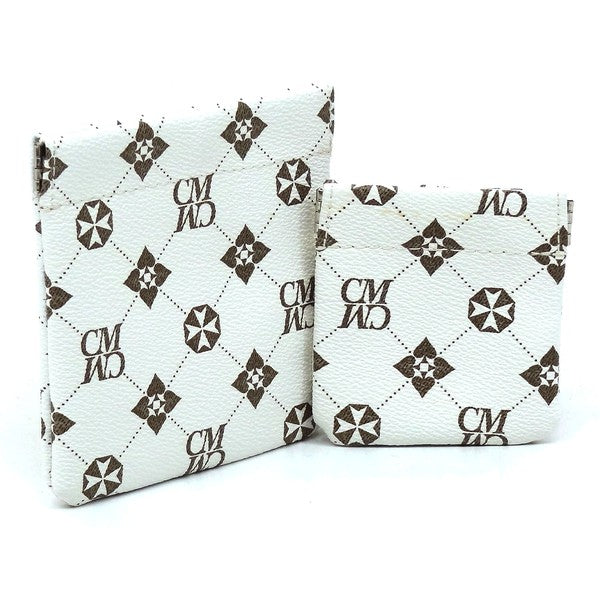 CM Monogram Spring Zip 2-in-1 Coin Purse one by Fashion World | Fleurcouture