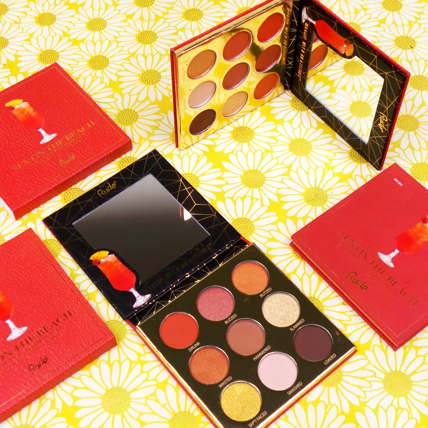 Cocktail Party 9 Pigment & Eyeshadow Palette - Sex on The Beach Eyeshadow Palette by Rude Cosmetics | Fleurcouture