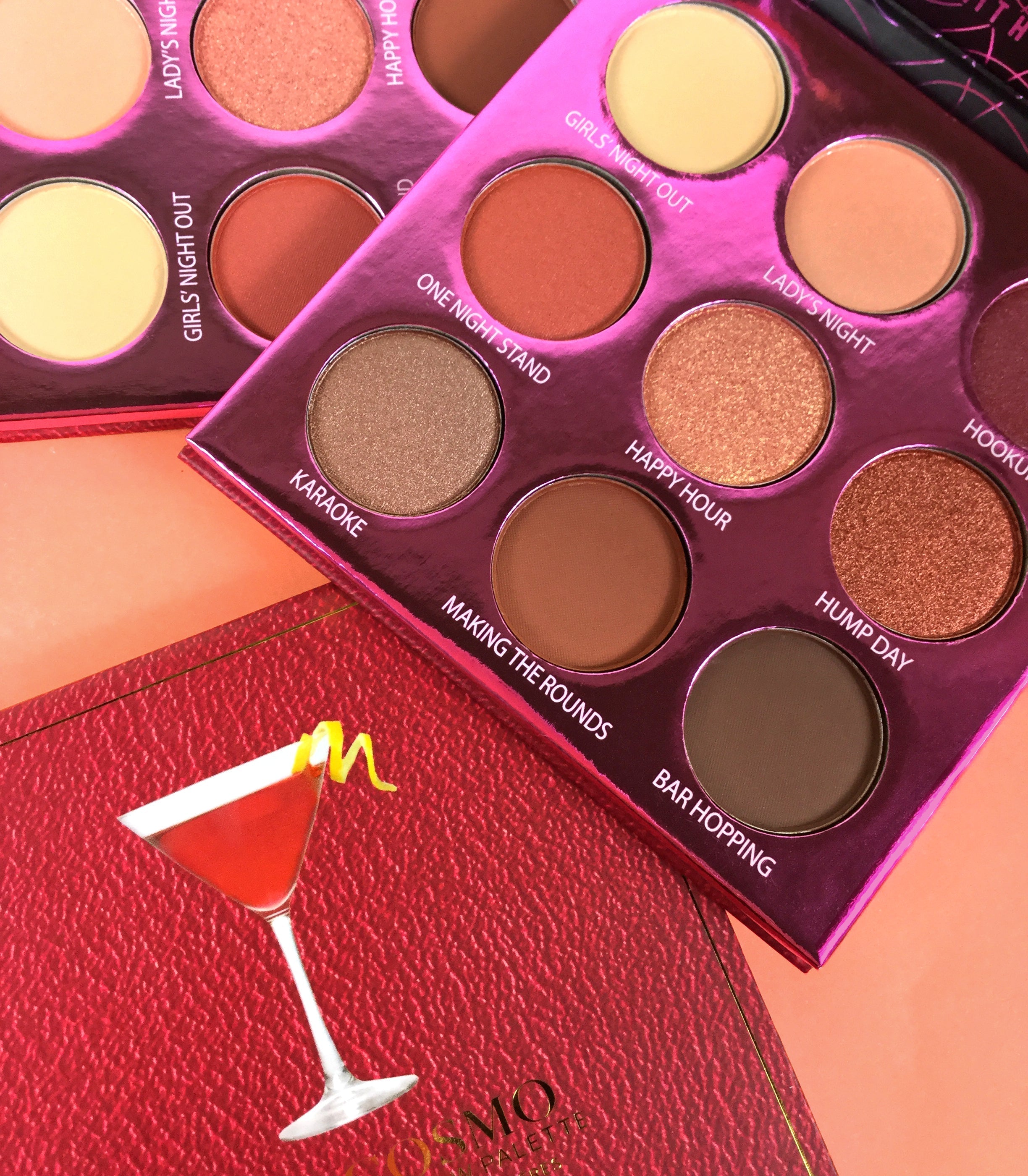 Cocktail Party 9 Pigment & Eyeshadow Palette - The Cosmo Eyeshadow Palette by Rude Cosmetics | Fleurcouture