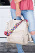 Convertible Guitar Strap Backpack Purse Handbag Bone 1 by Dani & Em | Fleurcouture