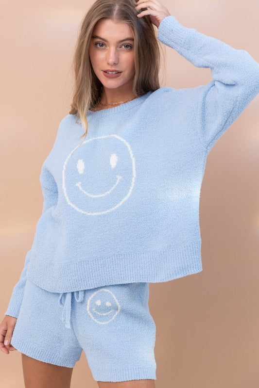 Cozy Soft Top with Shorts Set by Blue B | Fleurcouture