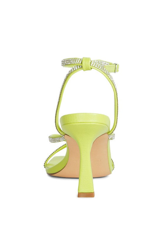 Crush It Diamante Mid Heel Sandal by Rag Company | Fleurcouture
