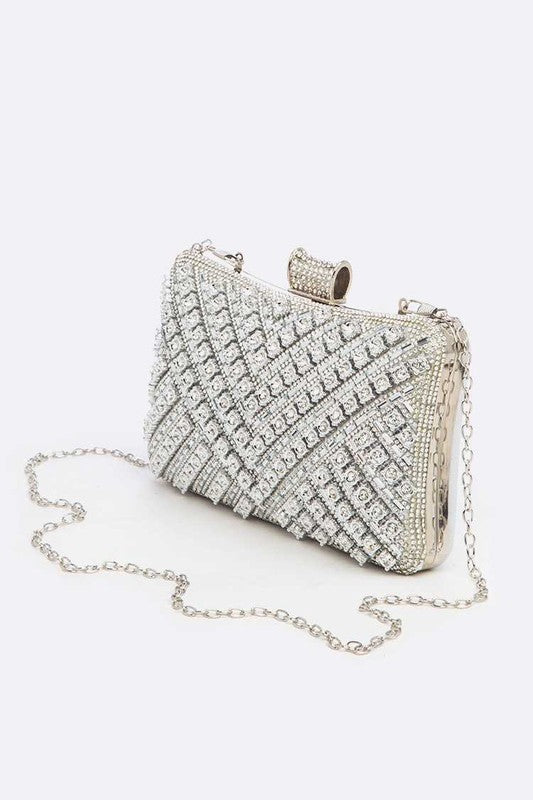 Crystal Iconic Bridal Party Box Clutch O/S by Artini Accessories | Fleurcouture