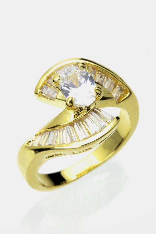 Cubic Zirconia Ring by LA Jewelry Plaza | Fleurcouture