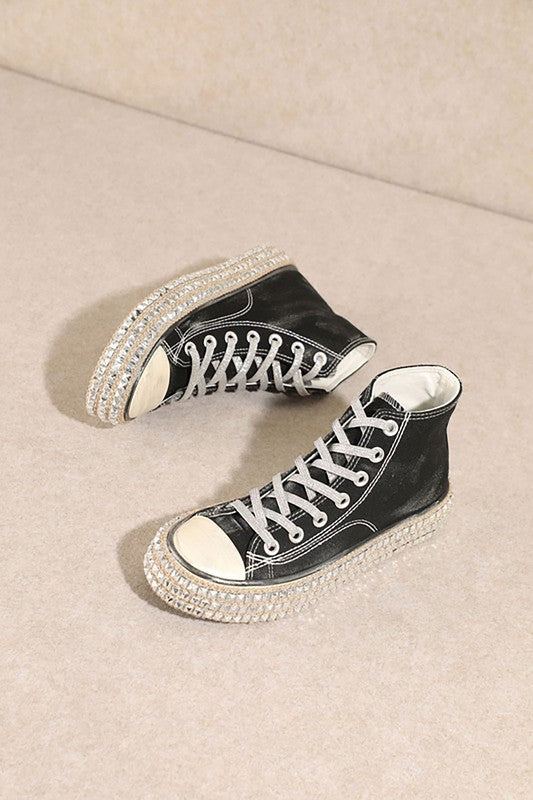 D-CHANTEL-HIGH TOP, STUDS, SNEAKERS by Let&