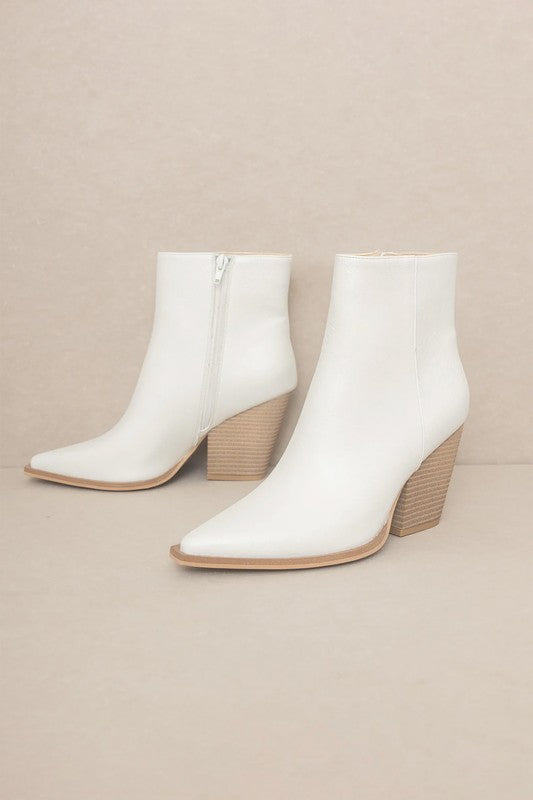 D-SONIA-WESTERN, ANKLE BOOT WHITE by Let&