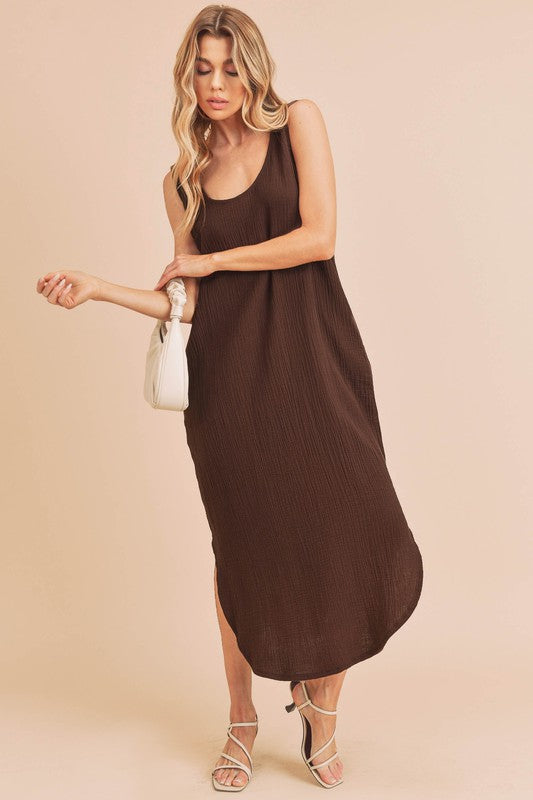 Daisy Dress CHOCOLATE S by Aemi + Co | Fleurcouture