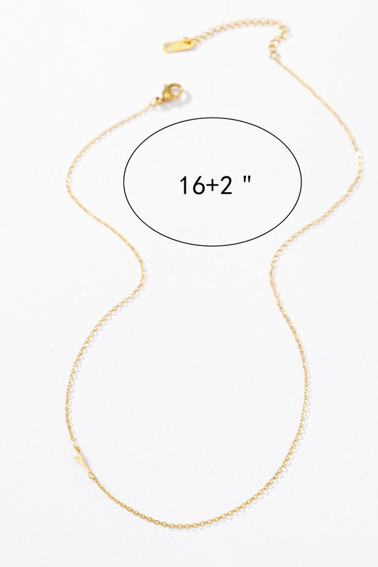 delicate real gold dipped initial one size by LA3accessories | Fleurcouture