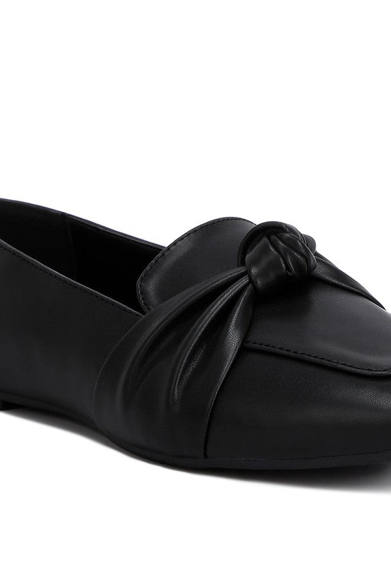 Denali Recycled Faux Leather Flat Loafers by Rag Company | Fleurcouture