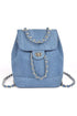 Denim Fashion Backpack Denim O/S by Artini Accessories | Fleurcouture