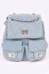 Denim Fashion Backpack Light Blue O/S by Artini Accessories | Fleurcouture
