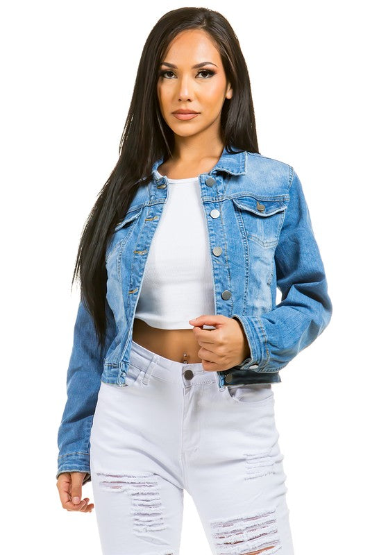 DENIM JACKET BLUE by By Claude | Fleurcouture