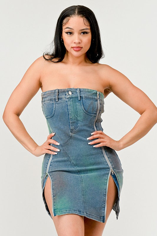 Denim Rush Hour Dress DENIM by Athina | Fleurcouture
