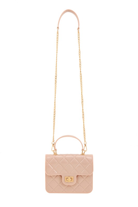 Diamond Quilted Cross Body Jelly Bag OS by ICCO ACCESSORIES | Fleurcouture