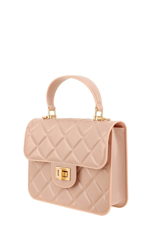 Diamond Quilted Cross Body Jelly Bag OS by ICCO ACCESSORIES | Fleurcouture