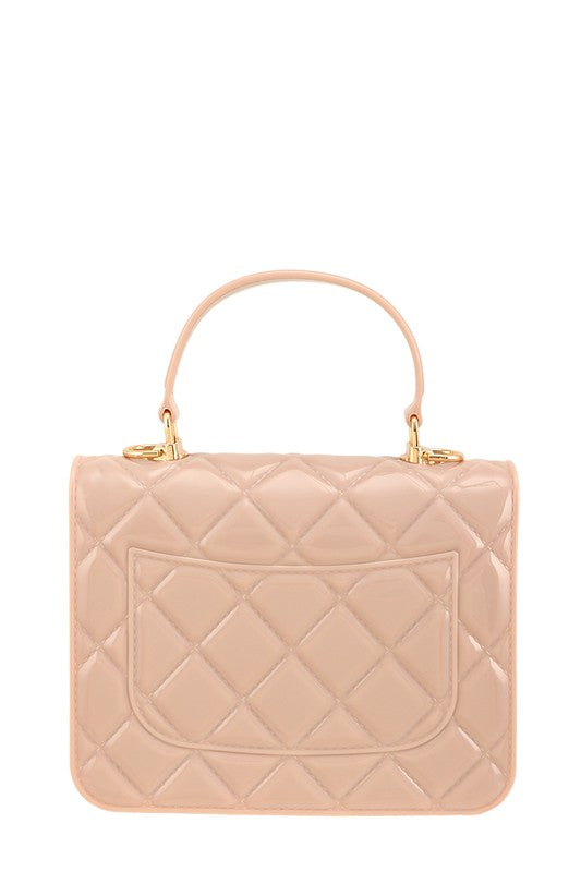 Diamond Quilted Cross Body Jelly Bag OS by ICCO ACCESSORIES | Fleurcouture