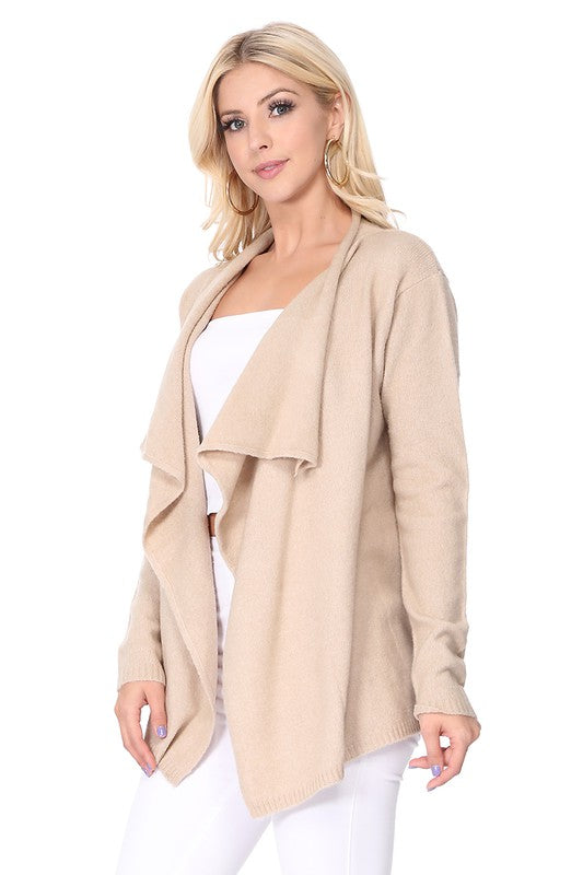 Draped Stylish Cape Sweater Cardigan by Mak | Fleurcouture