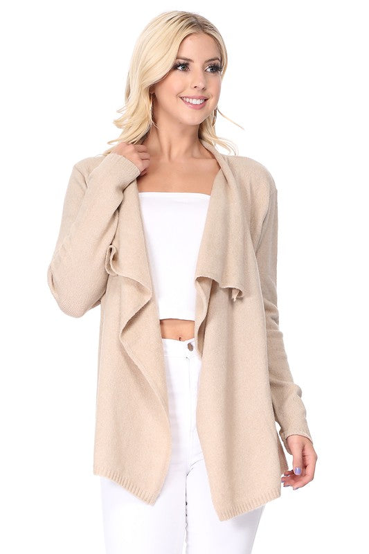 Draped Stylish Cape Sweater Cardigan by Mak | Fleurcouture