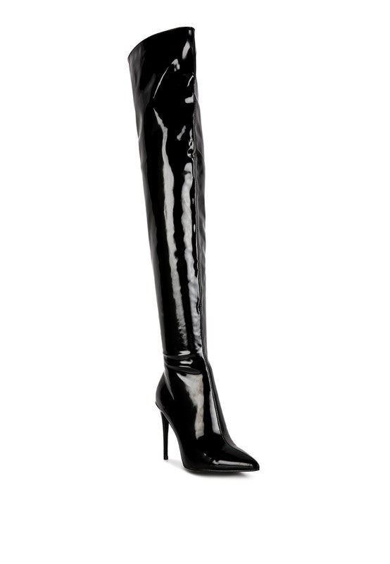 Eclectic Knee Boot Black 5 by Rag Company | Fleurcouture